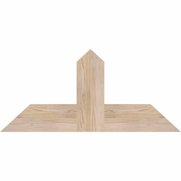 Ekena Millwork Portland Smooth Timber Gable Bracket, Douglas Fir, 36"W x 16"H x 1 1/2"D x 5 1/2"F, 11/12 Pitch GBW036X16X0206POR00SDF - main